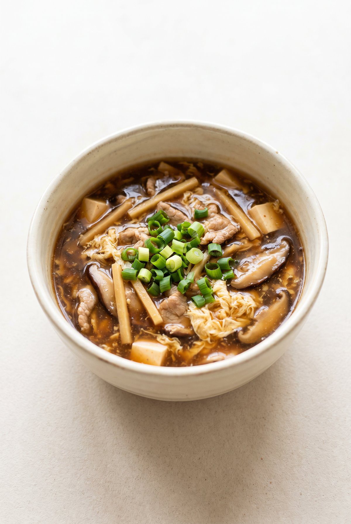 Hot and Sour Soup ready to serve