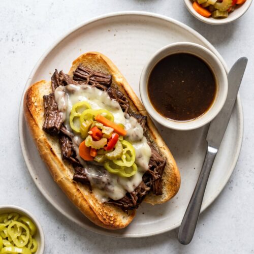 Slow Cooker Italian Beef Sandwiches