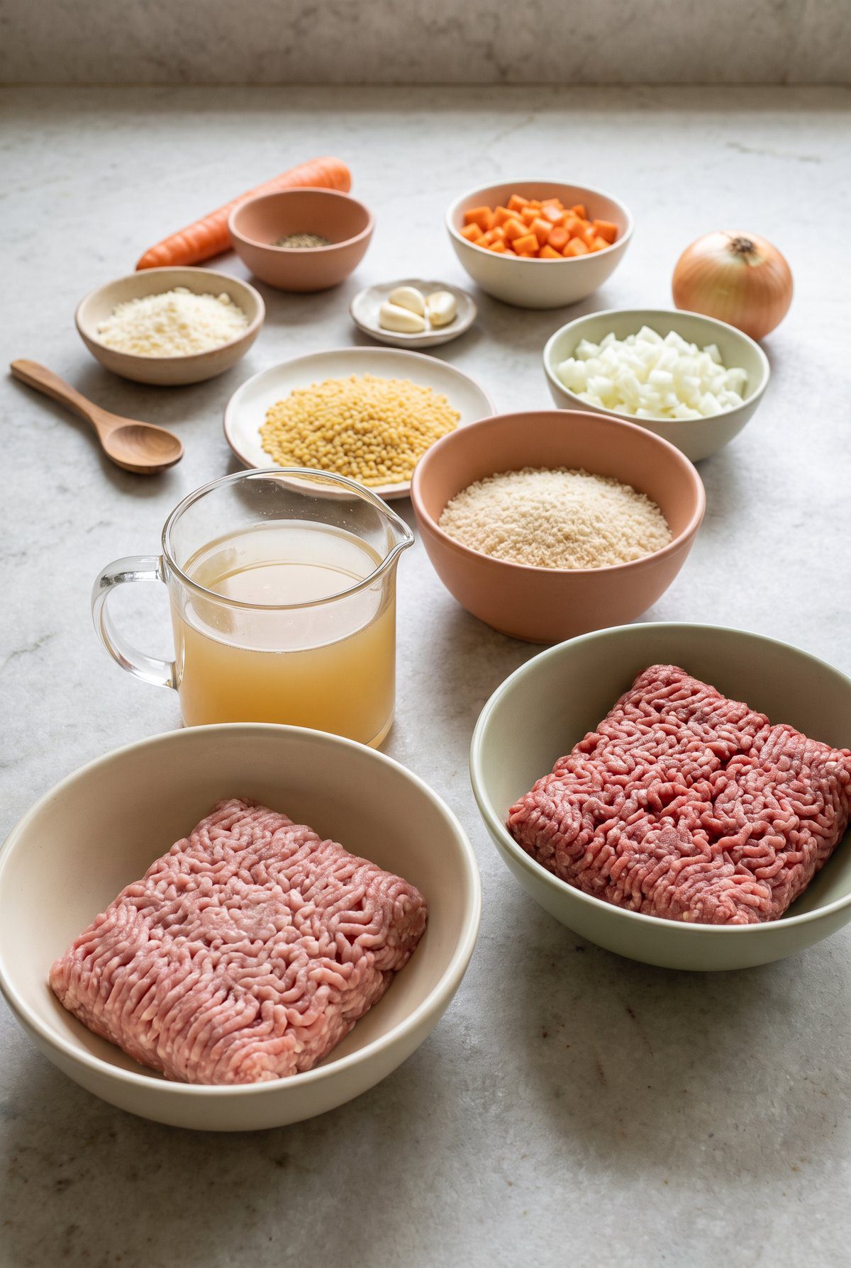 Ingredients for Italian Wedding Soup