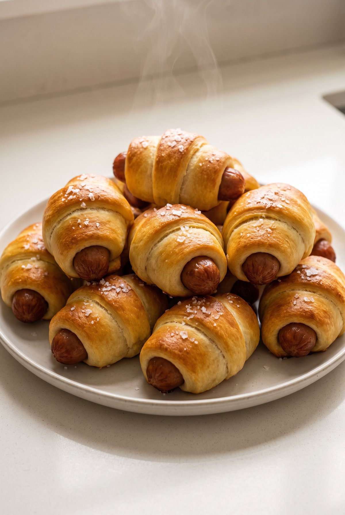 Close-up of Pigs in a Blanket