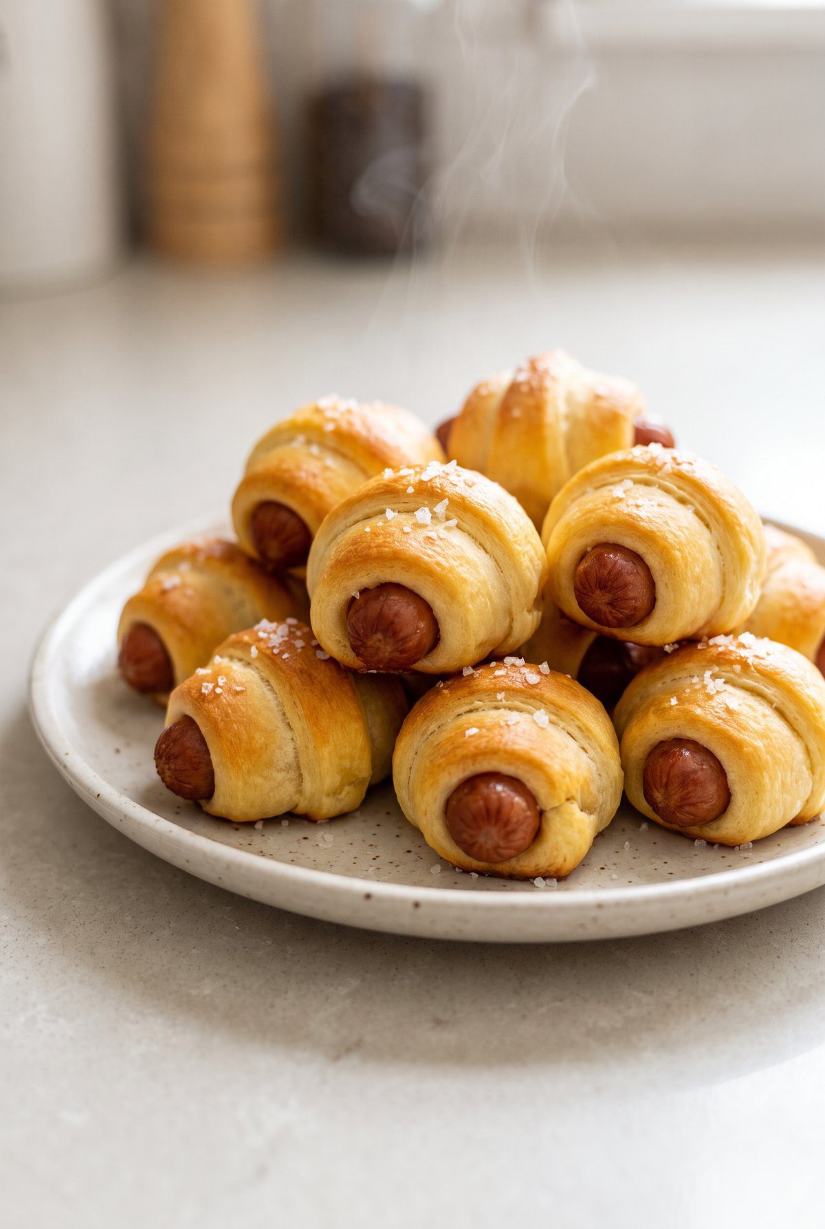 Pigs in a Blanket served and ready to eat
