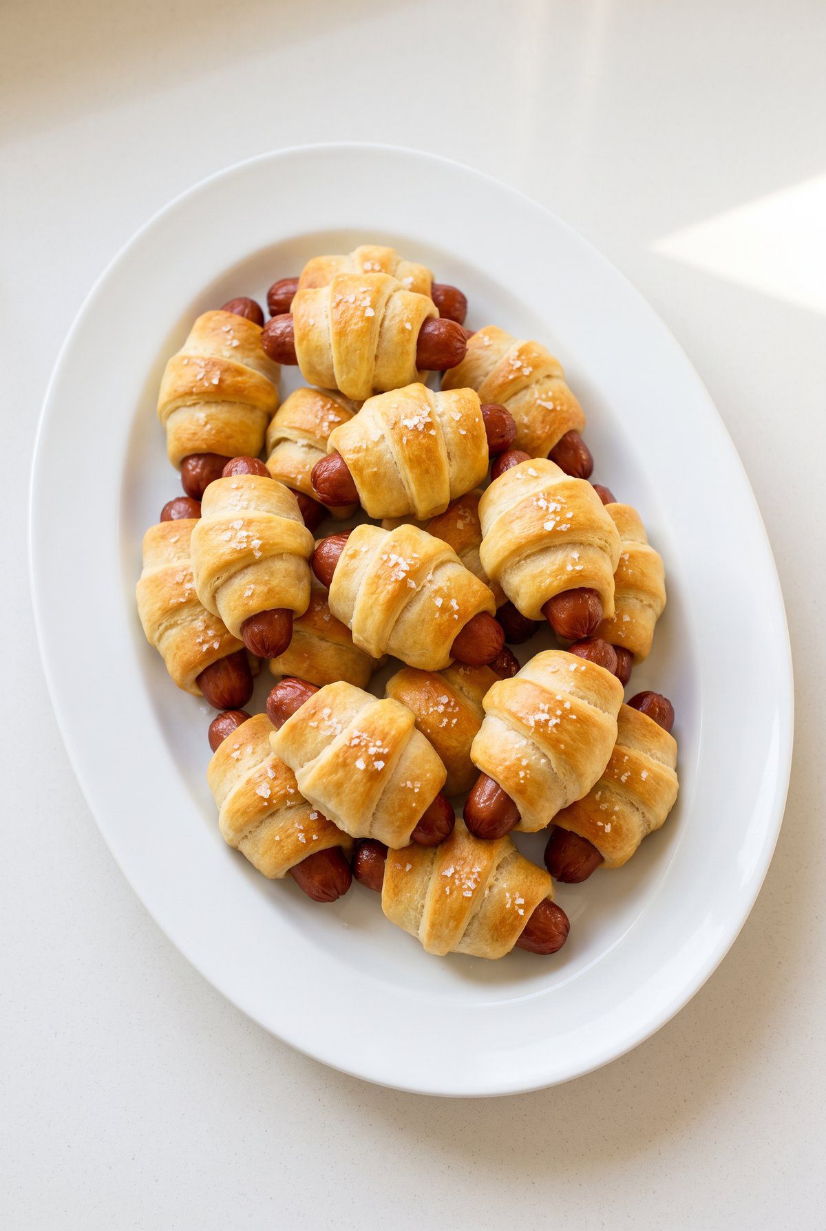 Pigs in a Blanket ready to serve