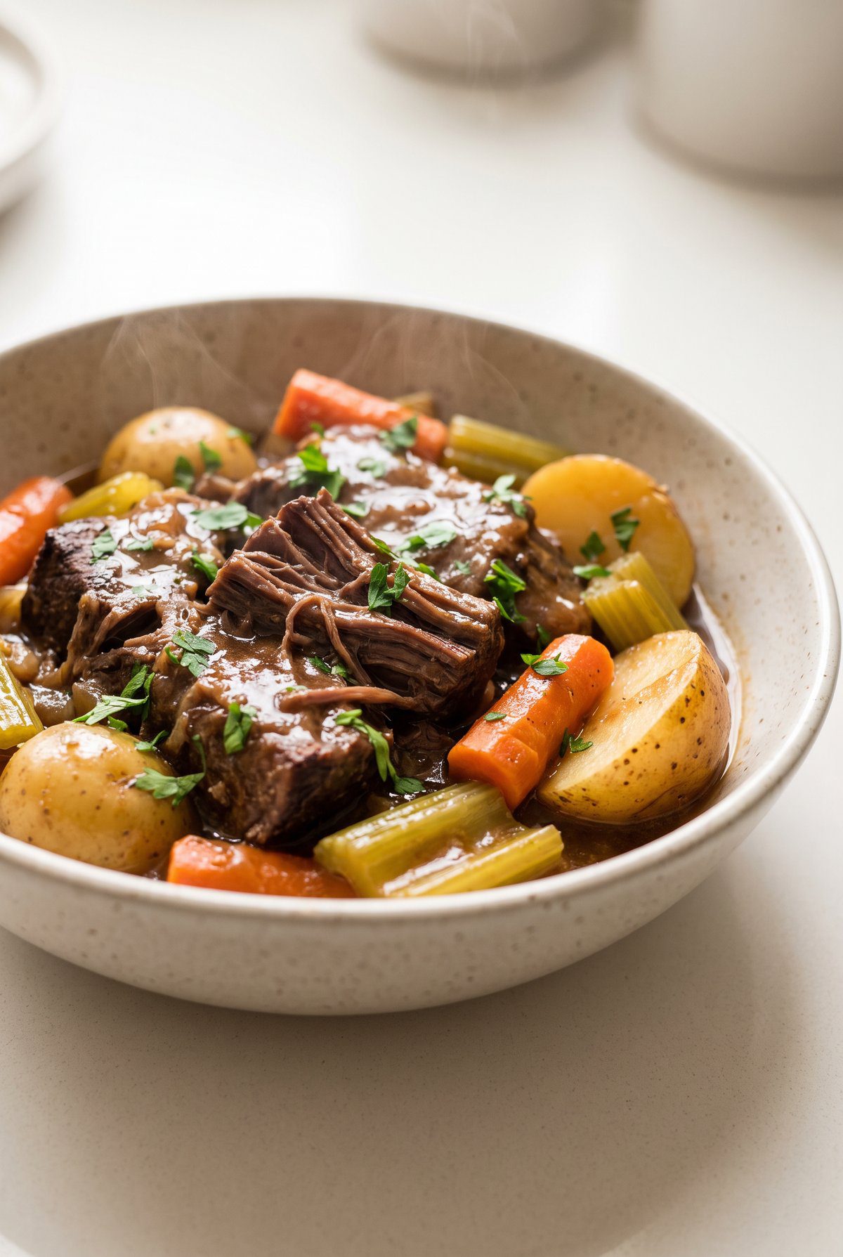 Pot Roast served and ready to eat