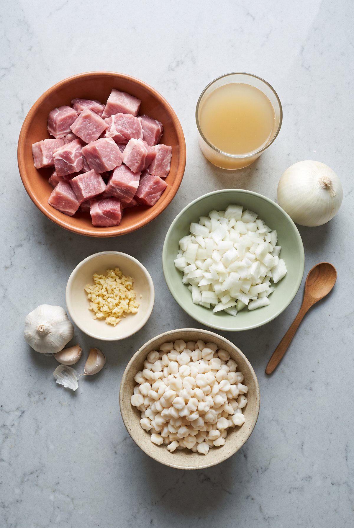 Ingredients for Pozole