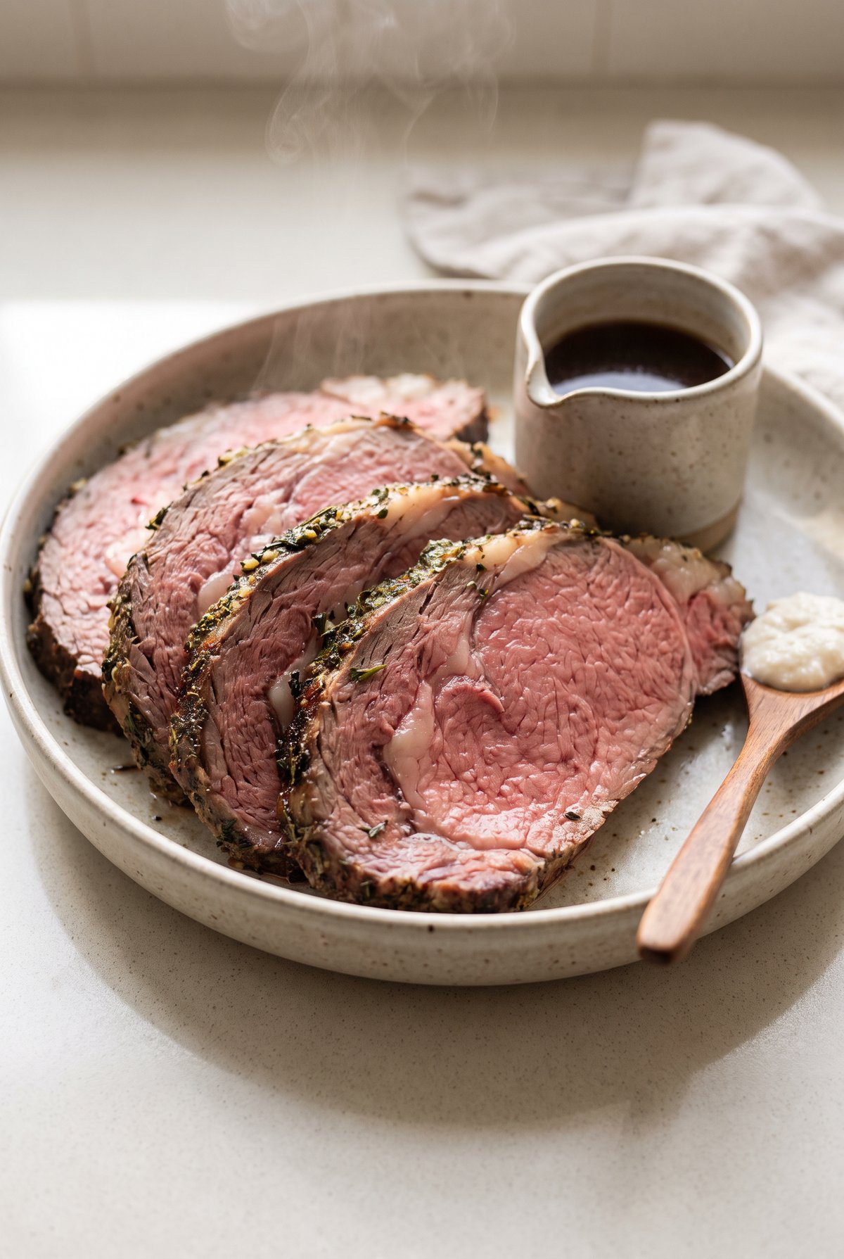 Prime Rib served and ready to eat
