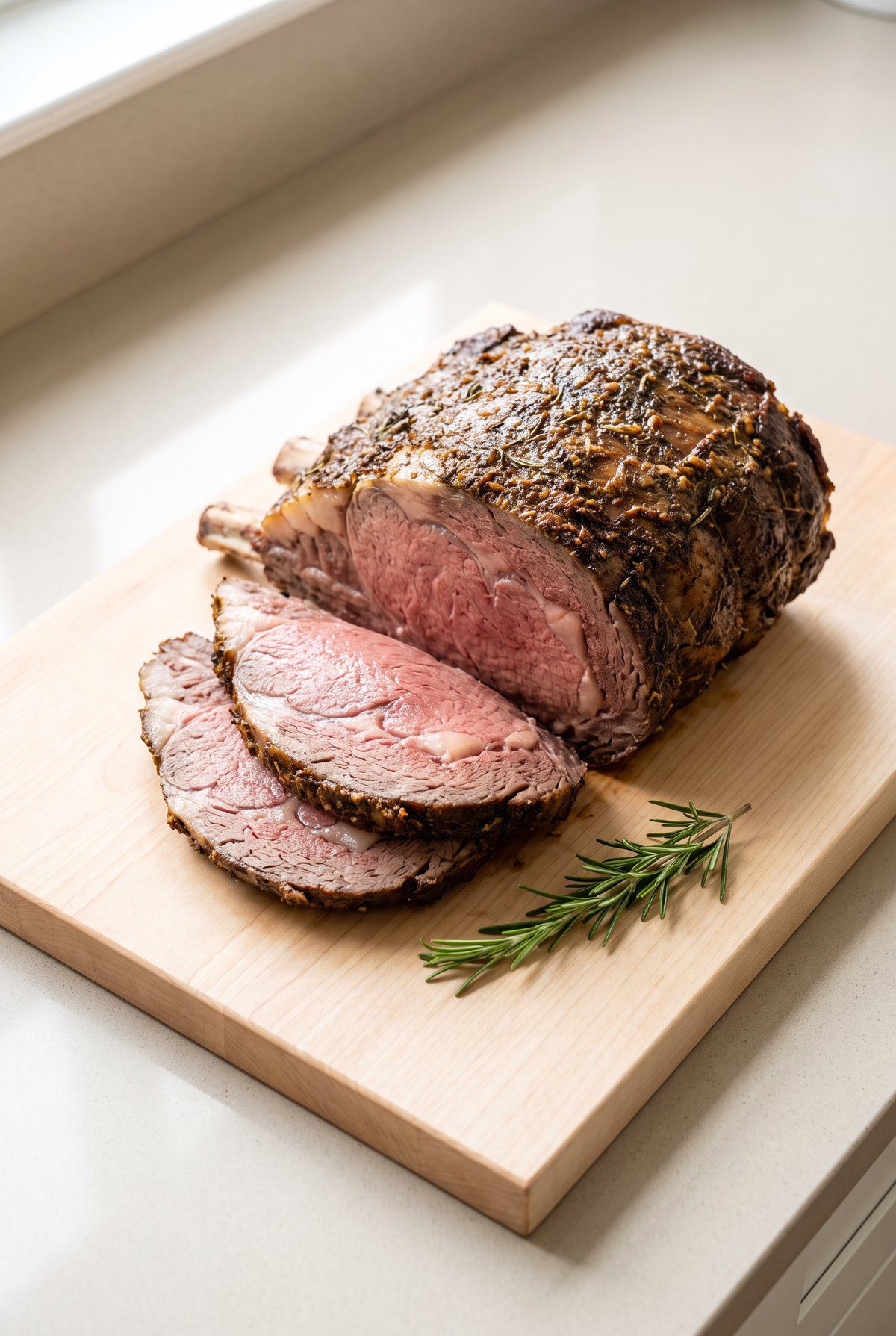 Prime Rib ready to serve