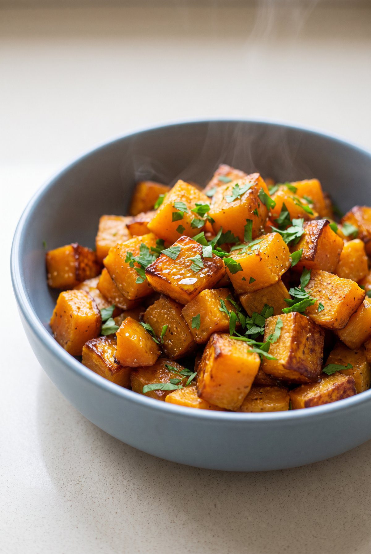 Close-up of Roasted Butternut Squash