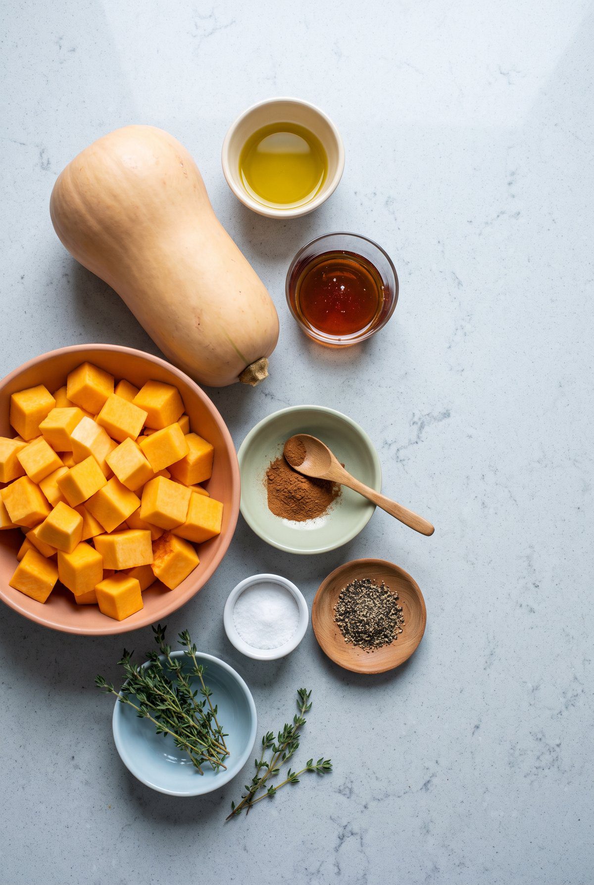 Ingredients for Roasted Butternut Squash