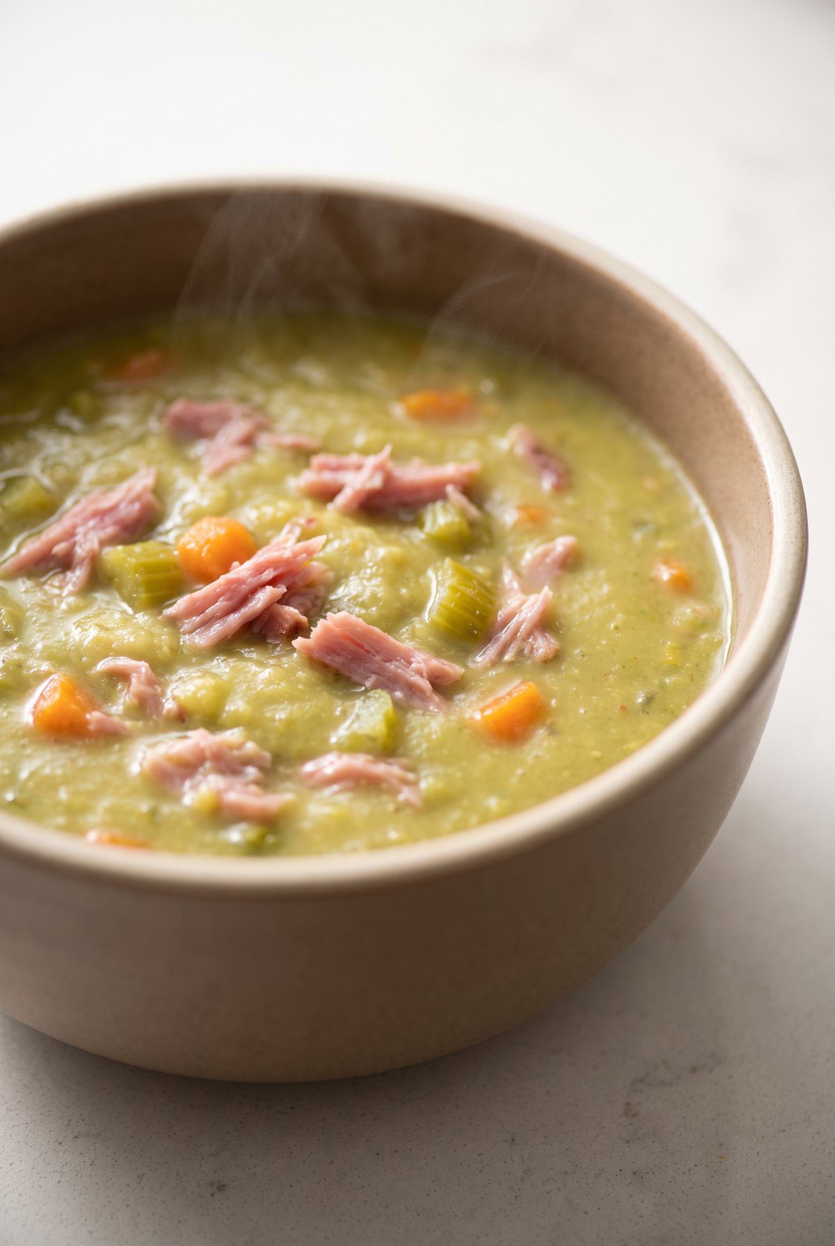 Close-up of Split Pea Soup