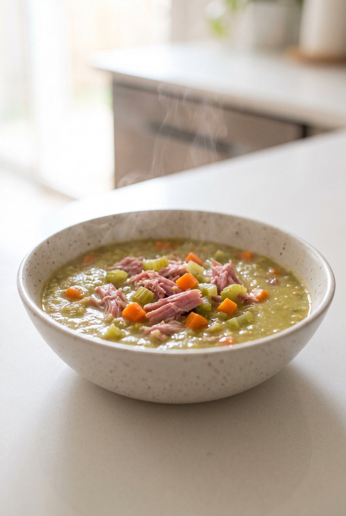 Split Pea Soup served and ready to eat