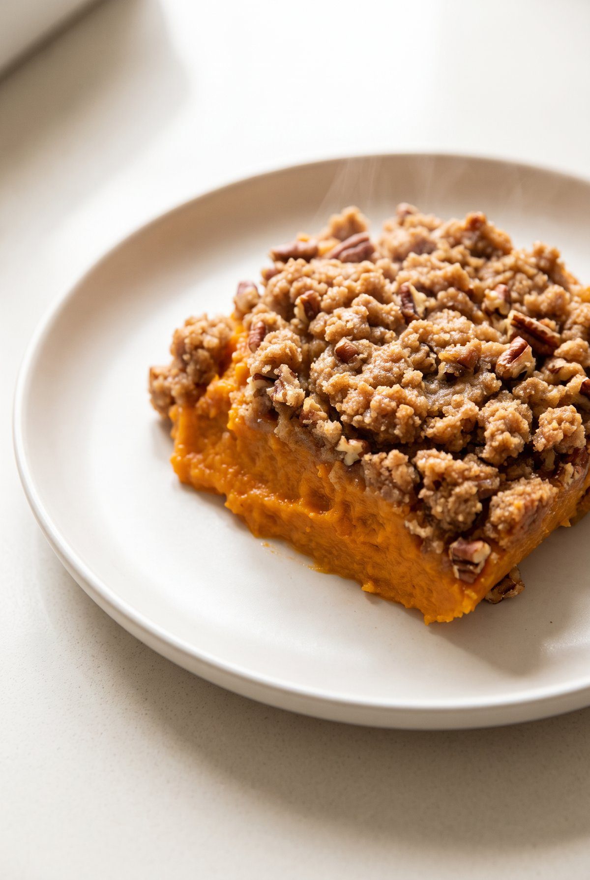 Close-up of Sweet Potato Casserole