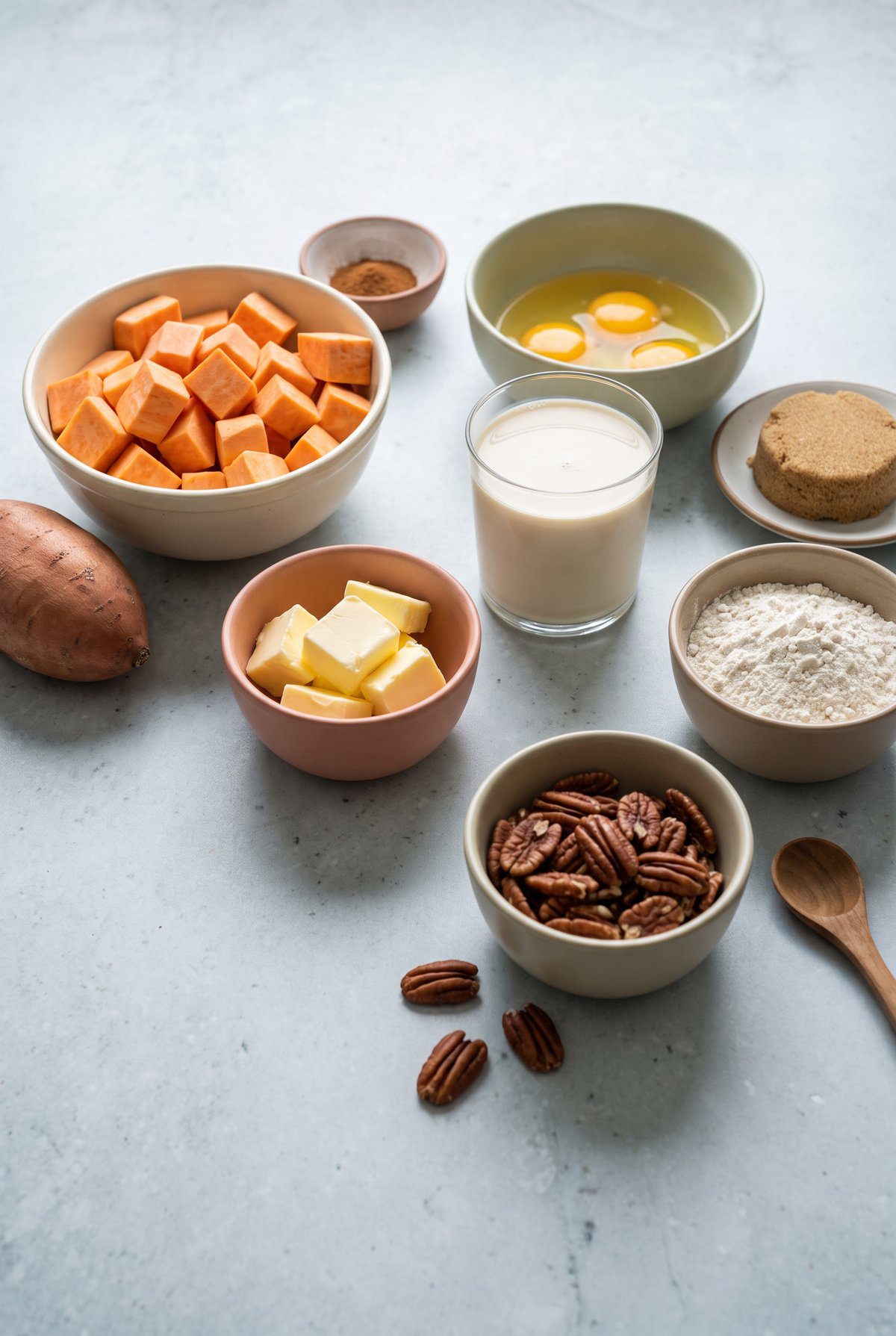 Ingredients for Sweet Potato Casserole