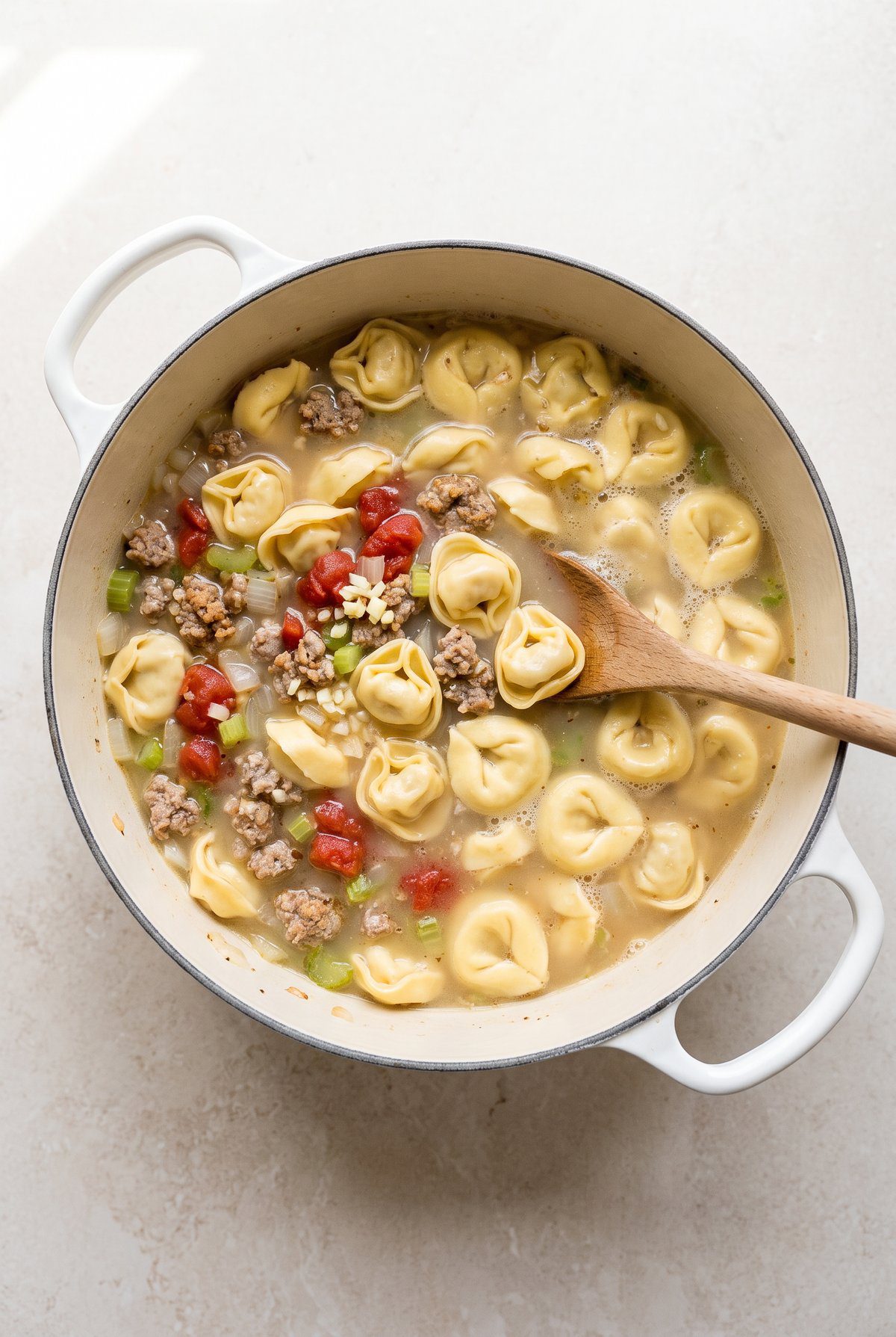 How to make Tortellini Soup – step 2