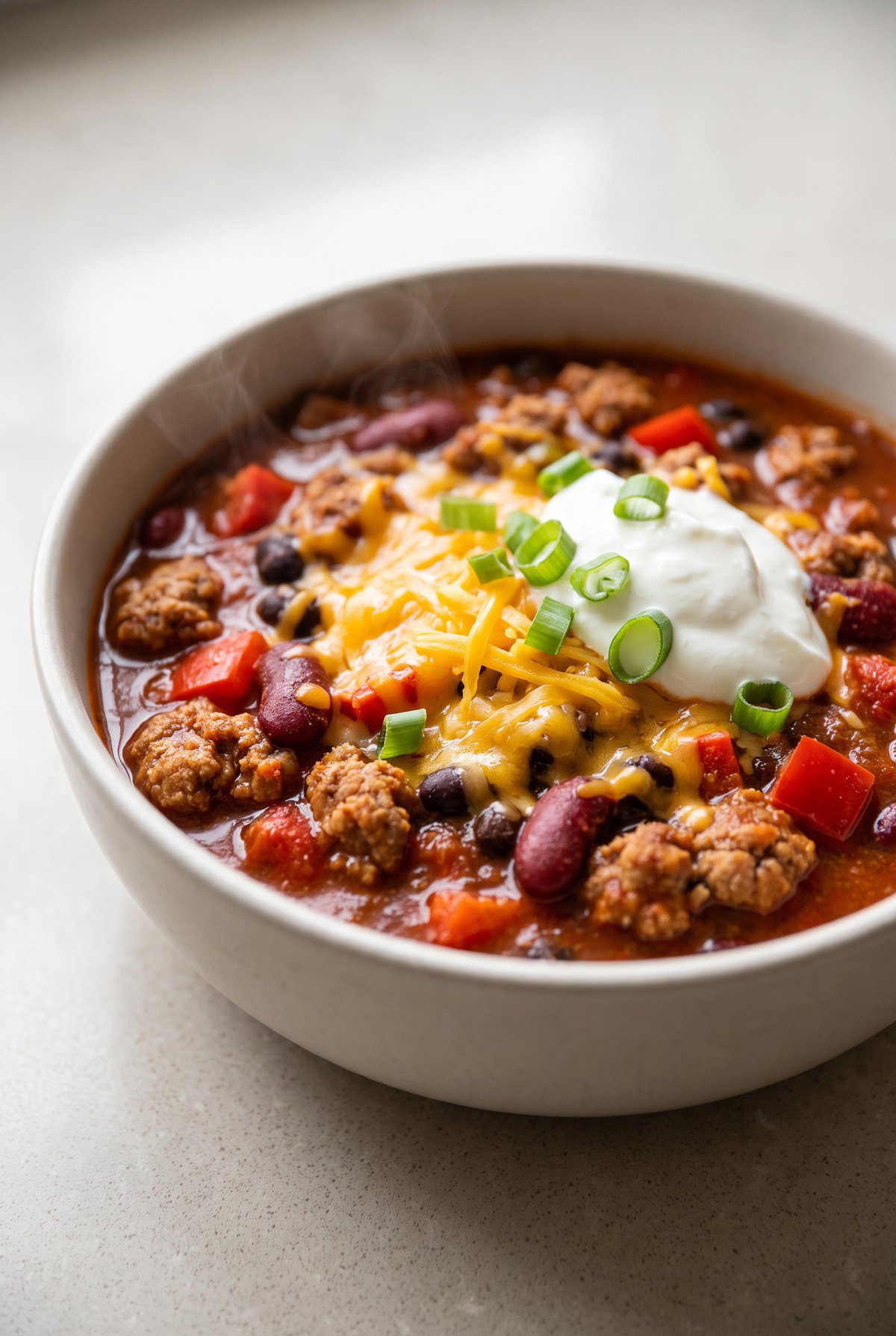 Close-up of Turkey Chili