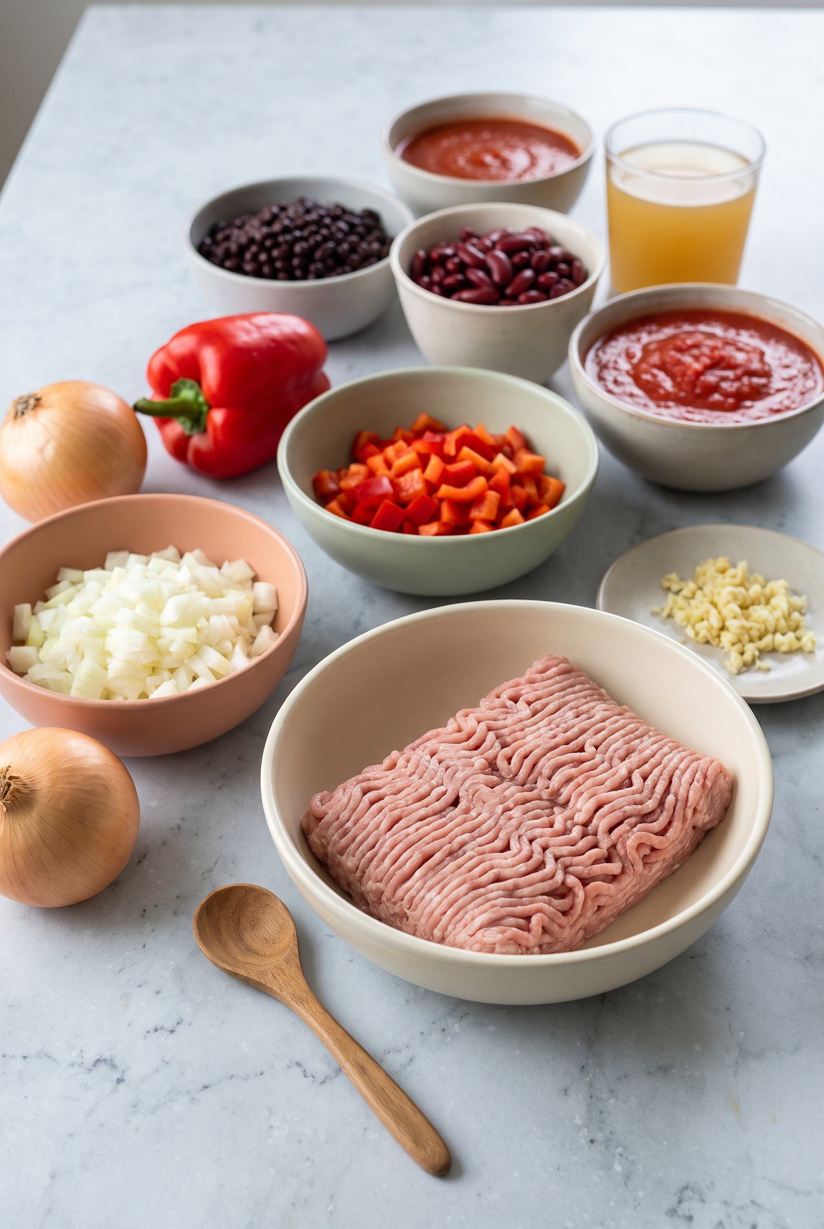 Ingredients for Turkey Chili