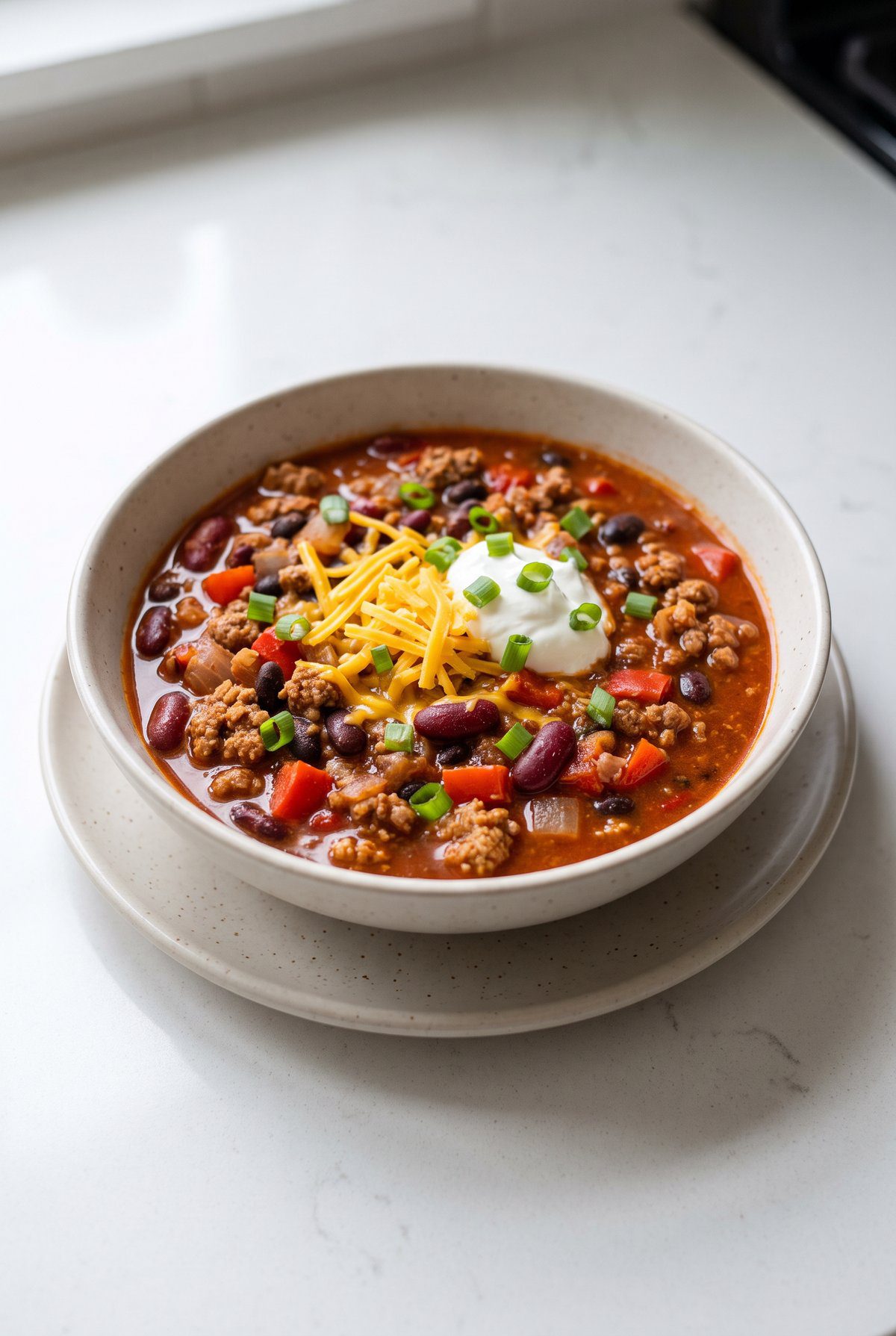 Turkey Chili ready to serve
