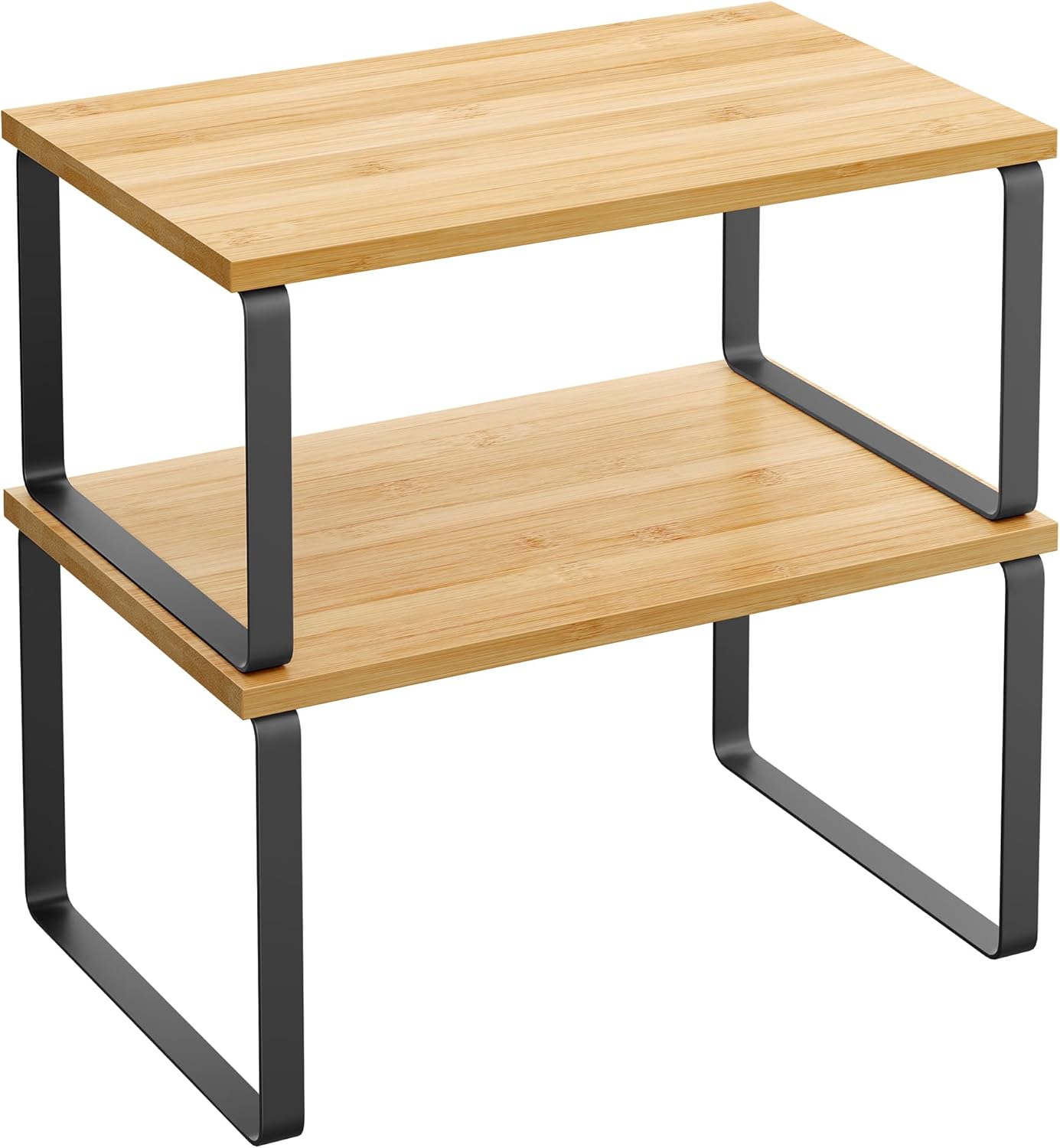 SONGMICS Stackable Cabinet Shelf (Set of 2)