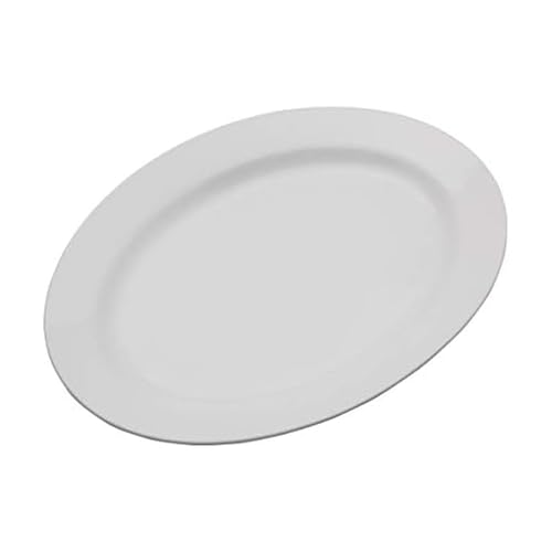 Everyday White 16" White Oval Serving Platter