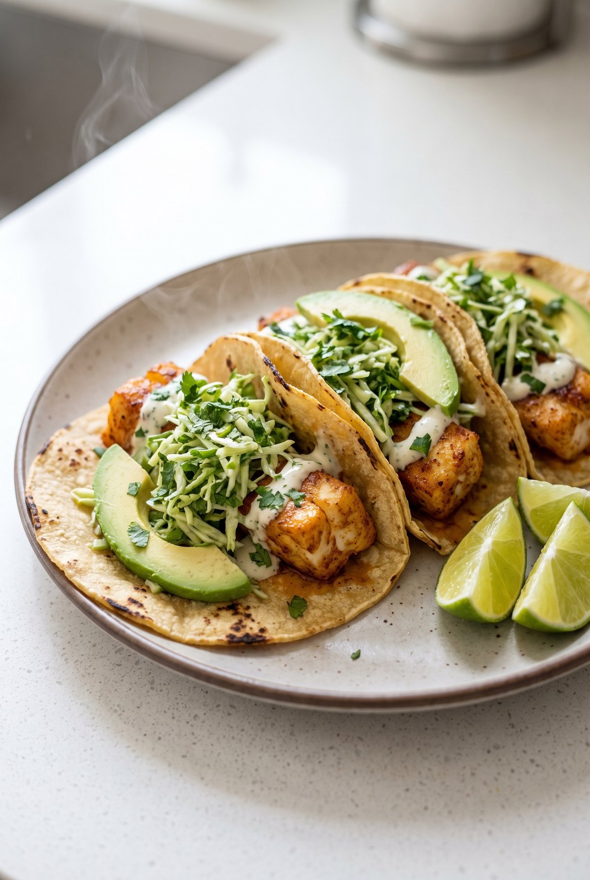 Fish Tacos served and ready to eat