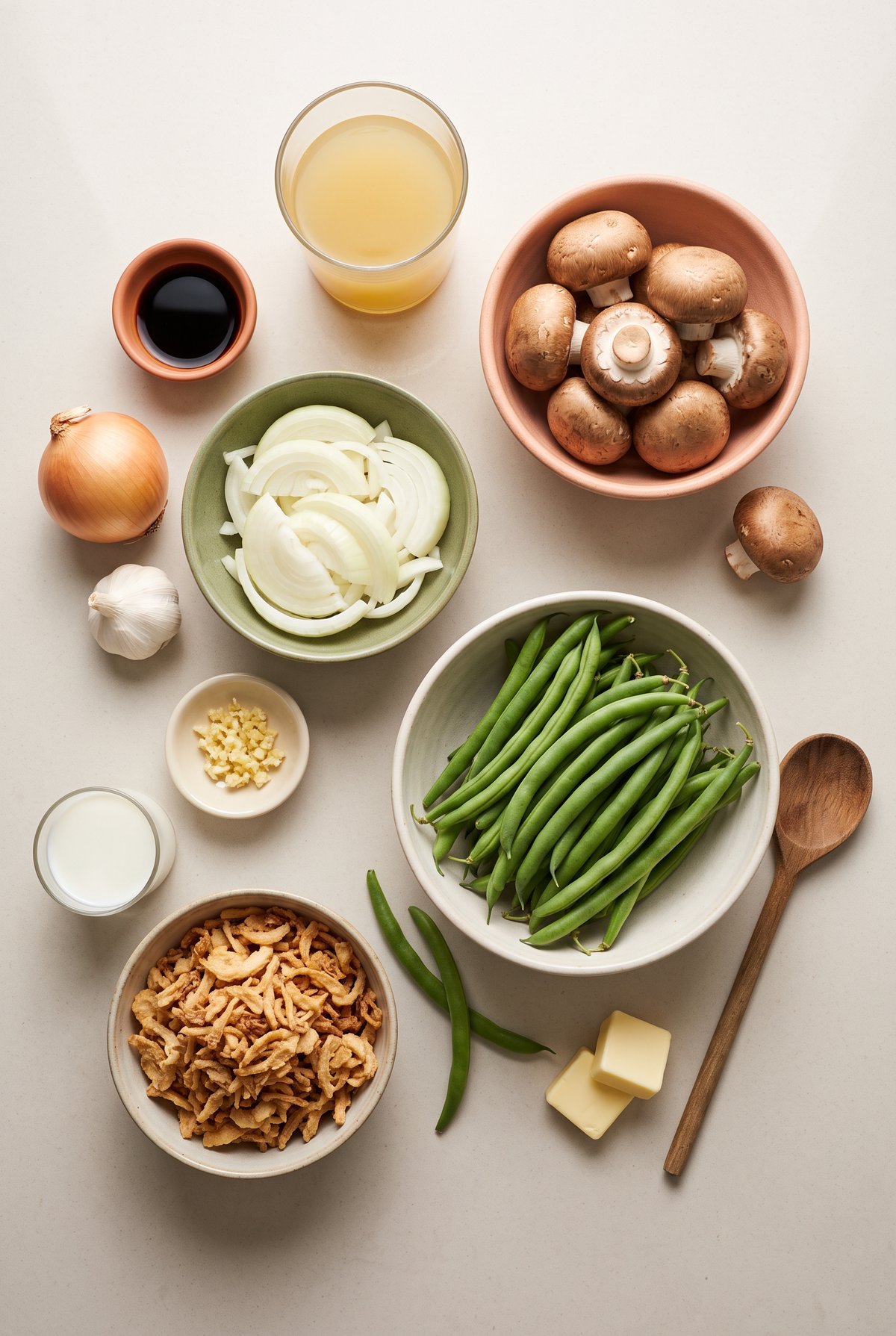 Ingredients for Green Bean Casserole