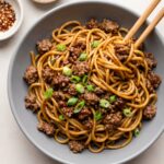 Mongolian Ground Beef Noodles