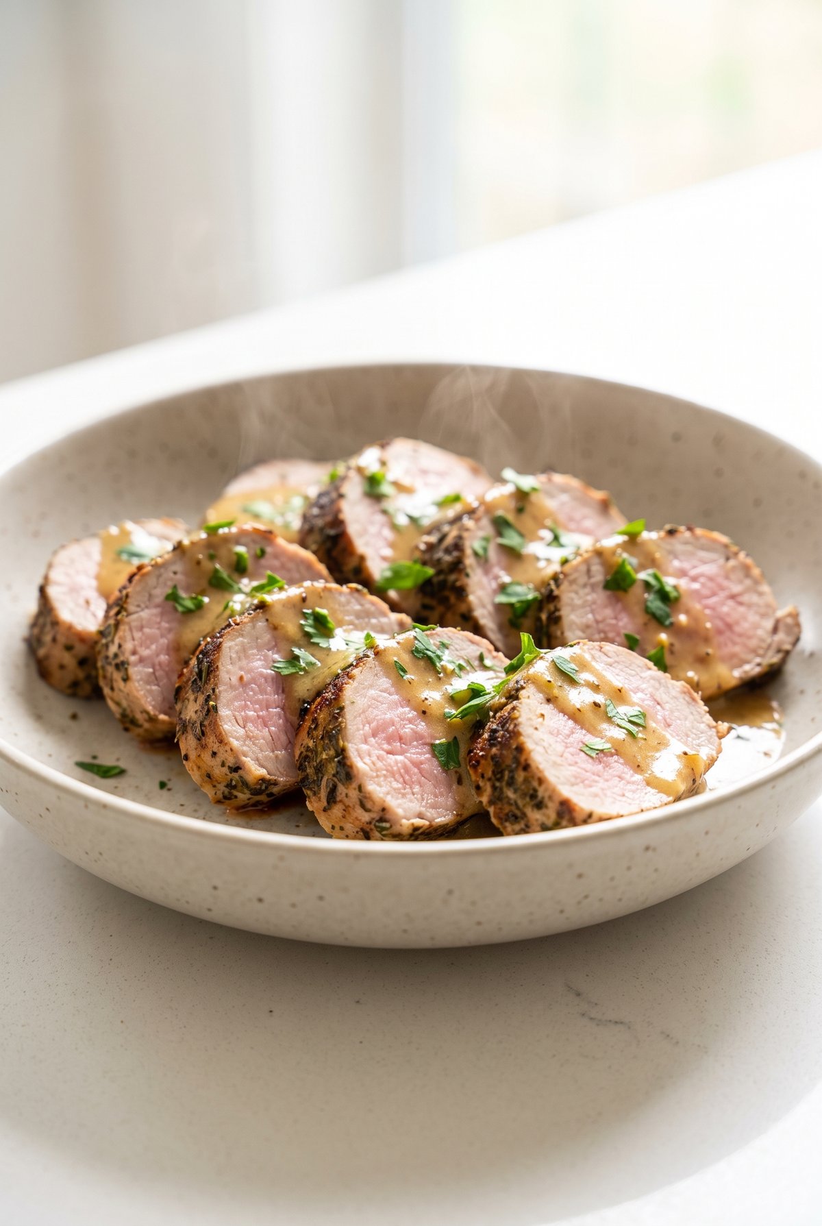 Pork Tenderloin ready to serve