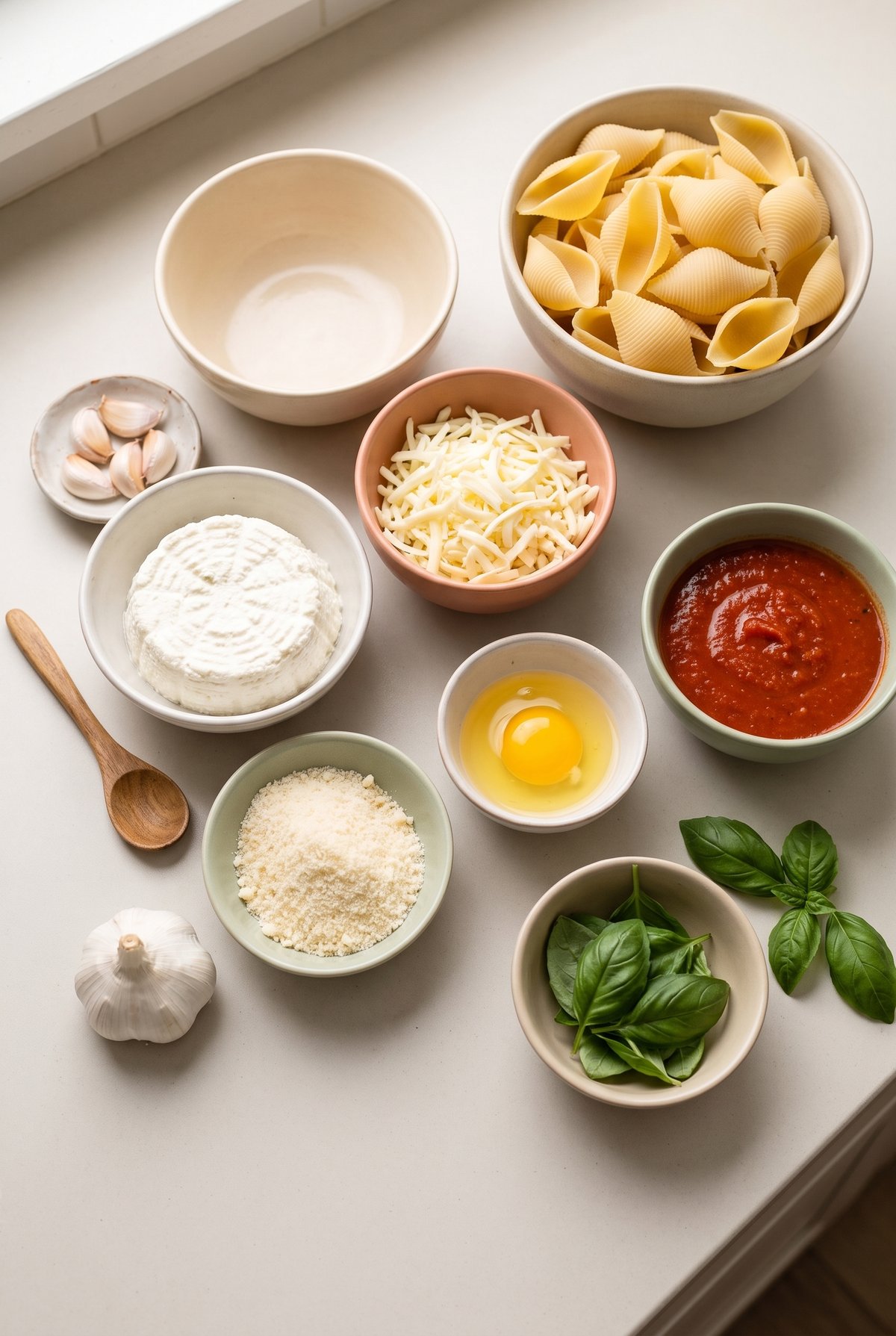 Ingredients for Stuffed Shells