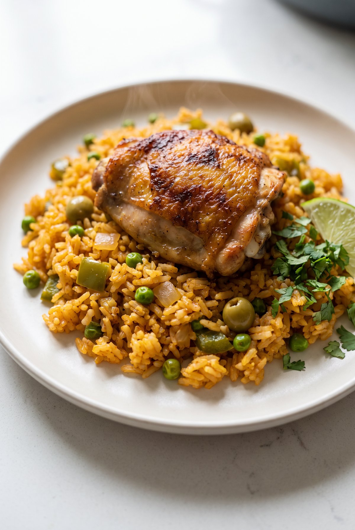 Close-up of Arroz Con Pollo