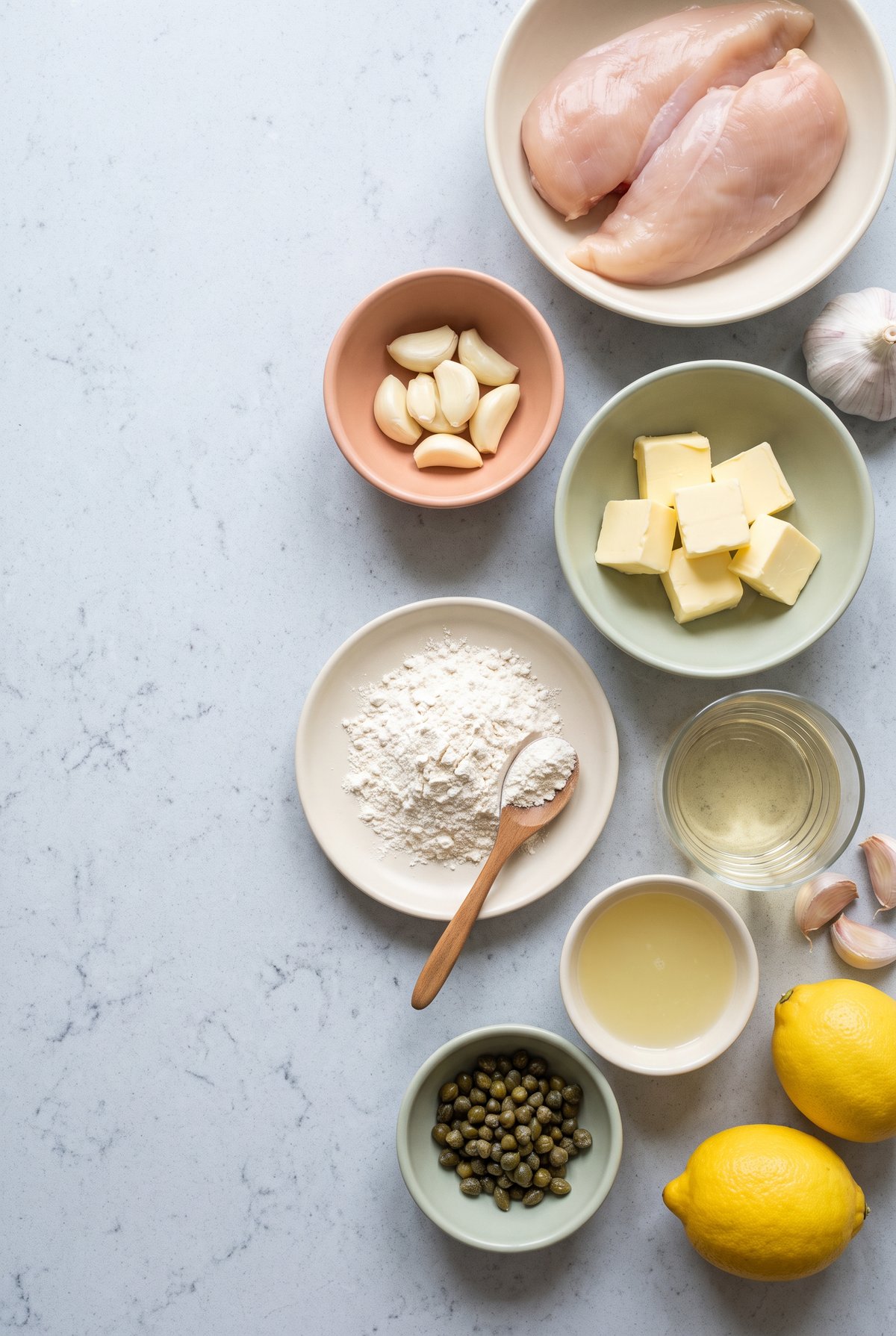 Ingredients for Chicken Piccata