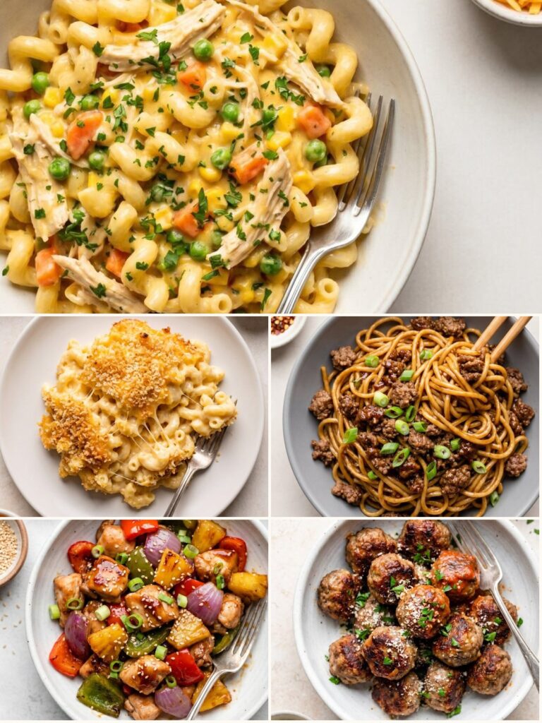 Five easy family dinners in this week's meal plan