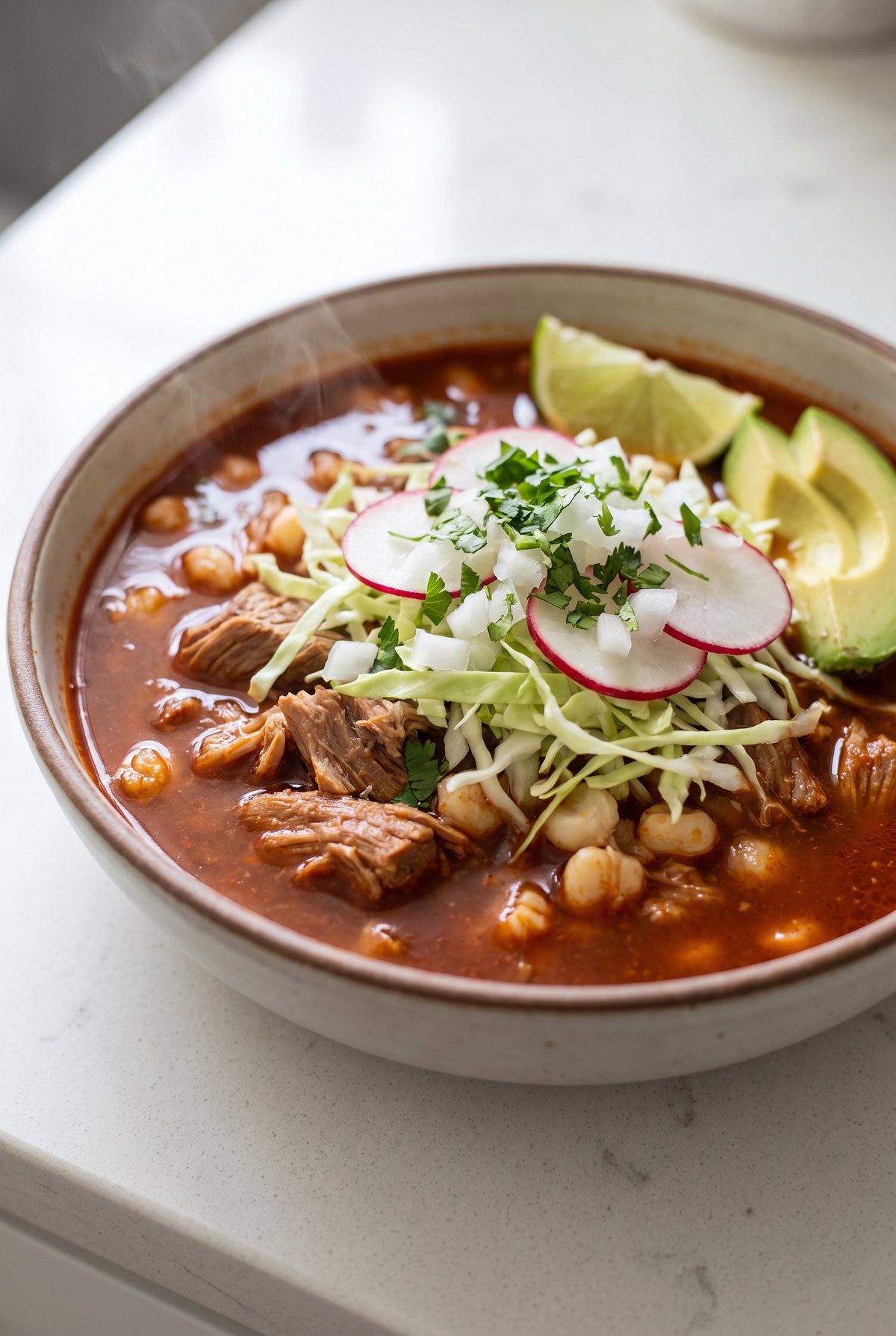Close-up of Pozole